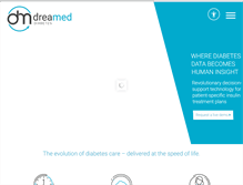 Tablet Screenshot of dreamed-diabetes.com